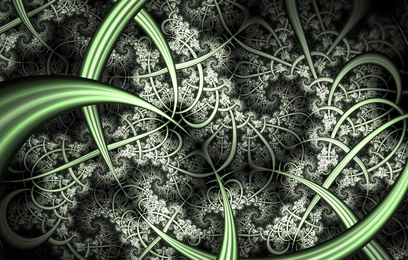 Photo wallpaper line, pattern, curls