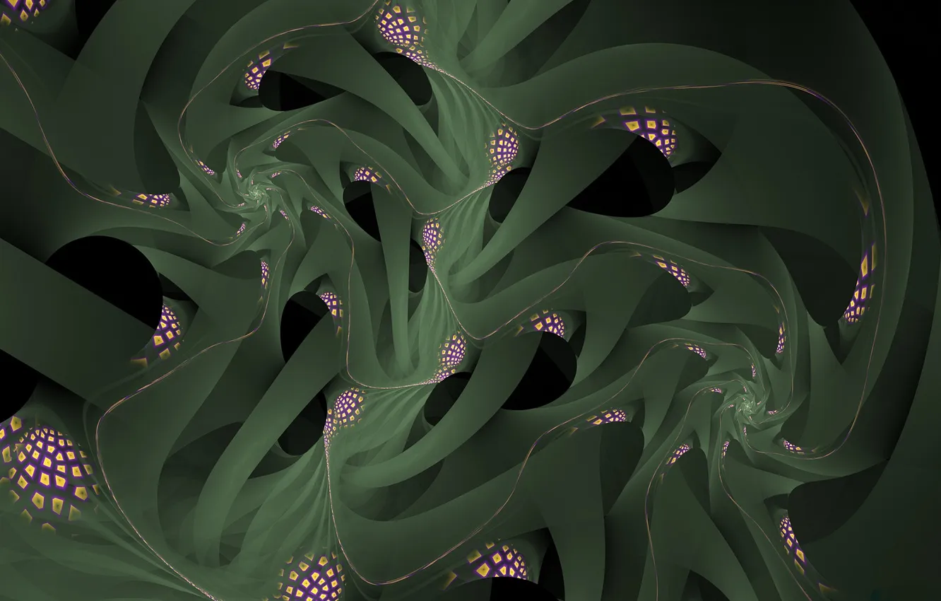 Photo wallpaper pattern, fractal, 3D graphics