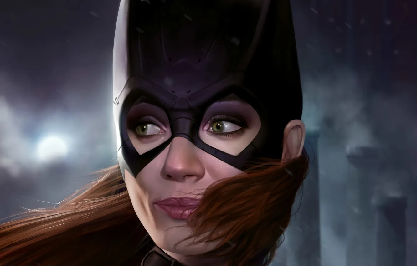 Photo wallpaper look, mask, art, DC Comics, Batgirl