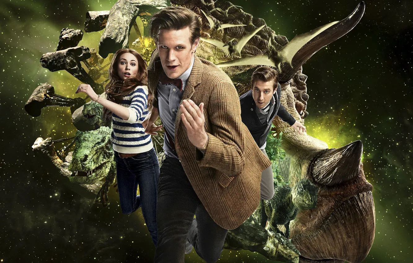 Photo wallpaper space, Dr., dinosaurs, the series, Doctor Who, Doctor Who, Amy, Amy Pond