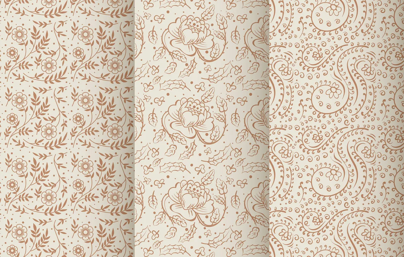 Photo wallpaper Wallpaper, pattern, texture, ornament, patterns, vintage