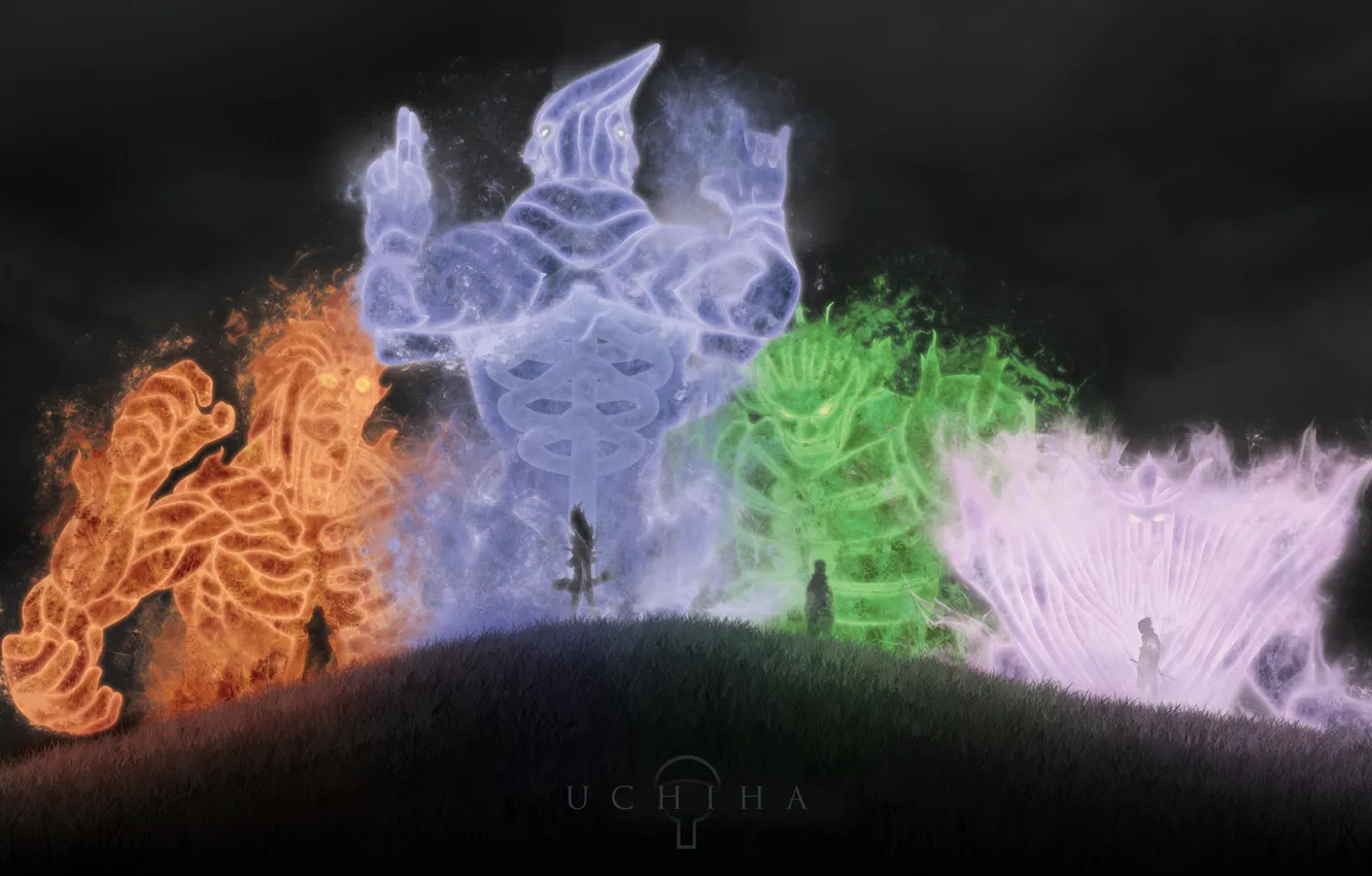 Photo wallpaper Naruto, Uchiha, Susano