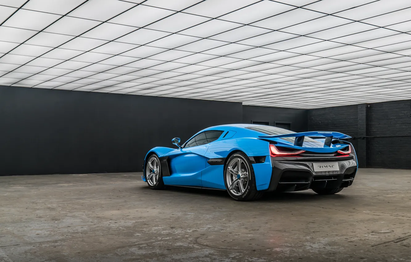 Photo wallpaper Rimac, rear view, Concept Two, Rimac C_Two