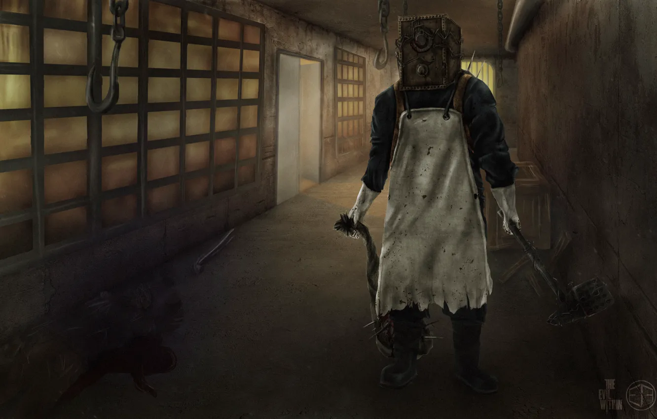 Photo wallpaper Art, Bethesda Softworks, Tango Gameworks, The Evil Within, Horror, Cavography, The Keeper