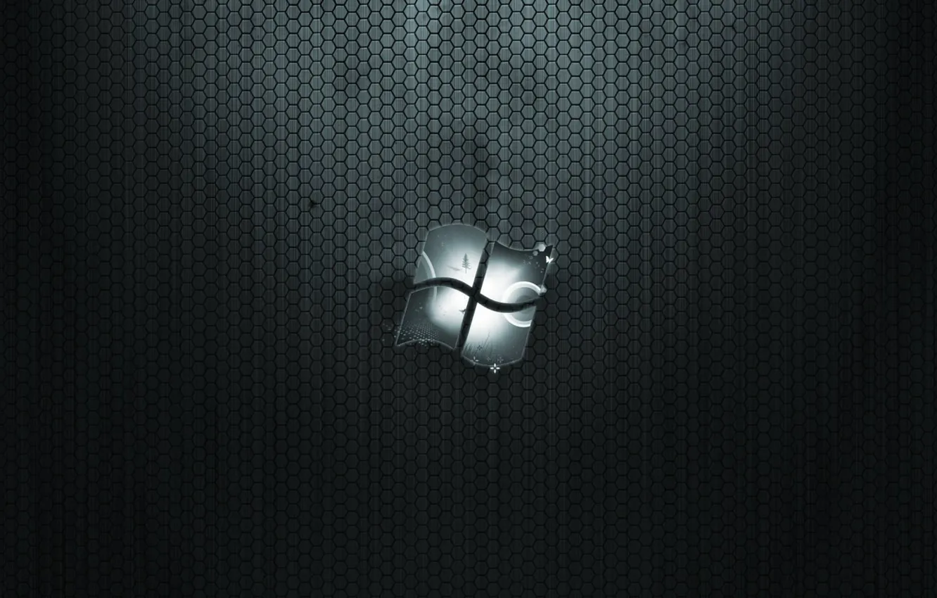 Photo wallpaper texture, logo, Windows