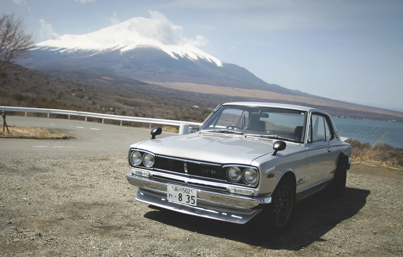 Photo wallpaper Fuji, GTR, Japan, Nissan, skyline, Nissan, skyline, fudzi