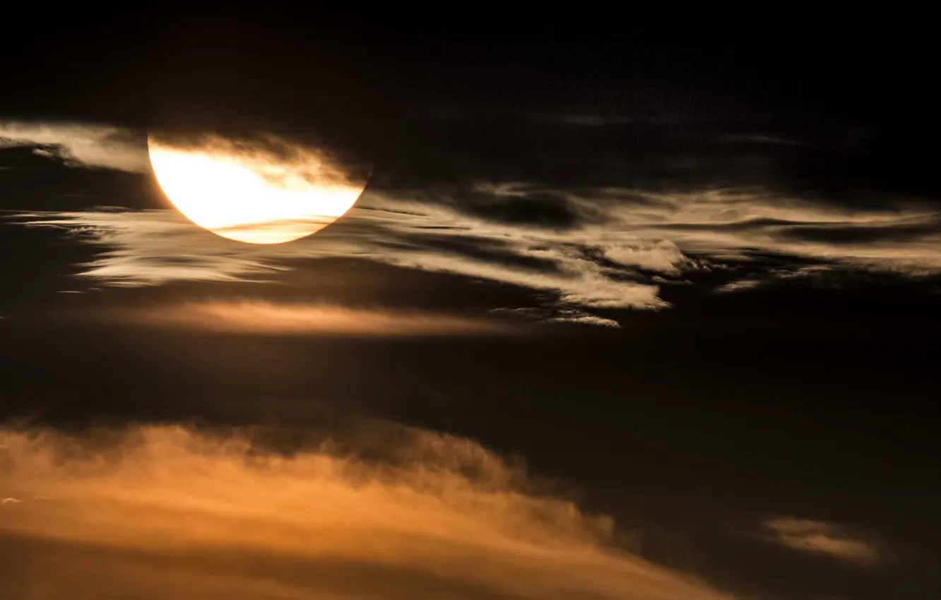 Photo wallpaper the sky, night, obloka