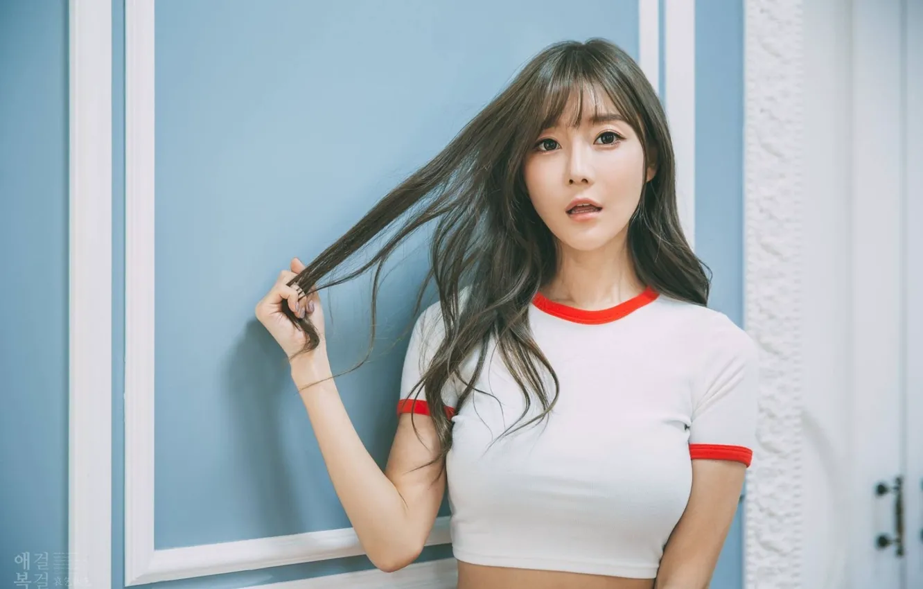 Photo wallpaper girl, asian, cute, Korean