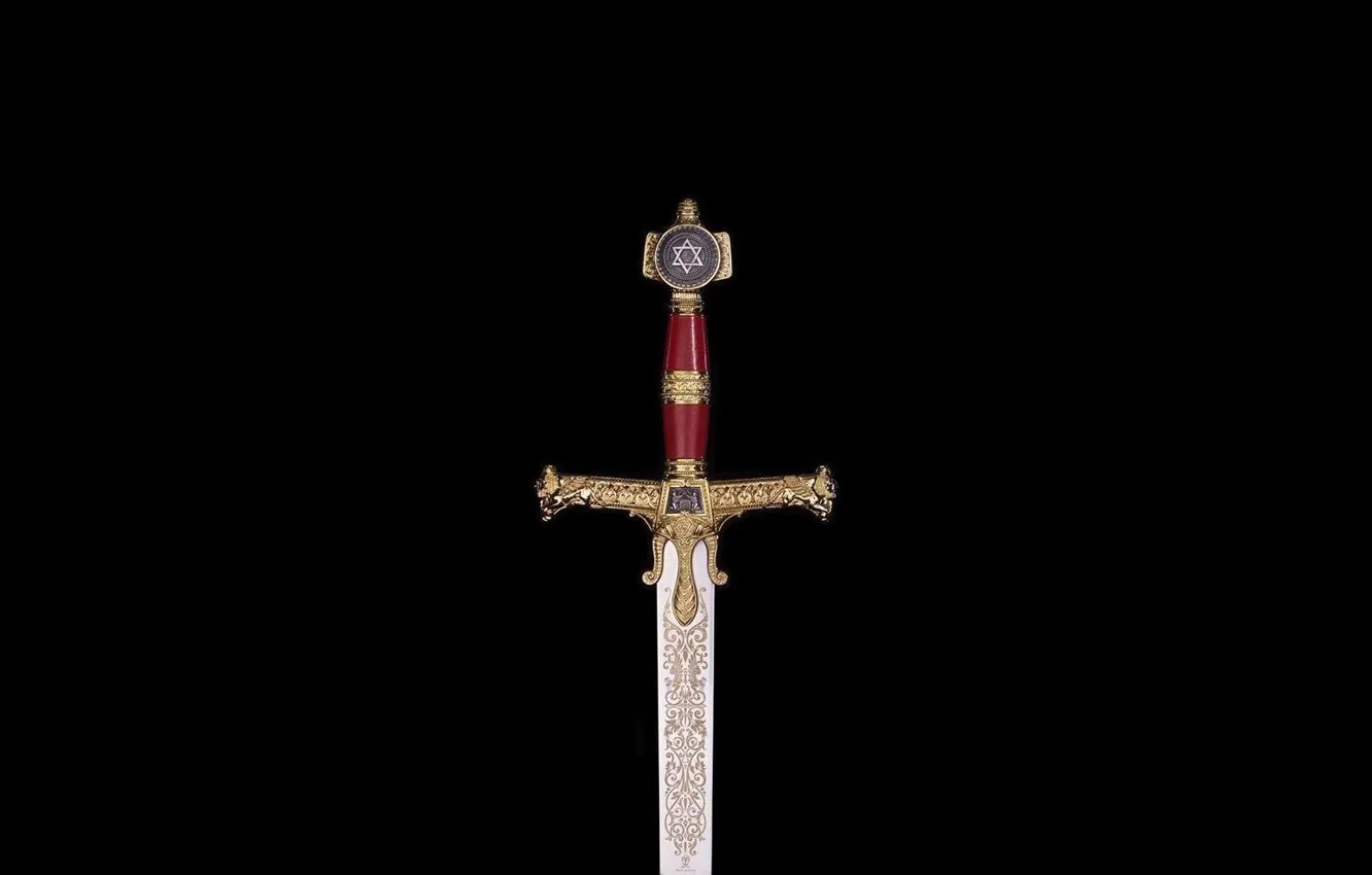 Photo wallpaper Black, Sword, Weapons, Solomon