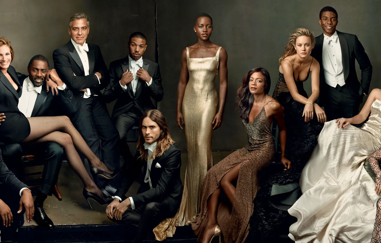 Photo wallpaper Jared Leto, Idris Elba, George Clooney, Julia Roberts, Michael B. Jordan, Léa Seydoux, Chiwetel Ejiofor, …