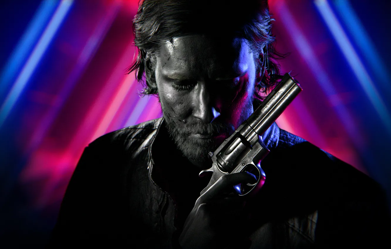 Photo wallpaper Games, Dark aesthetic, Alan Wake 2, Neon background