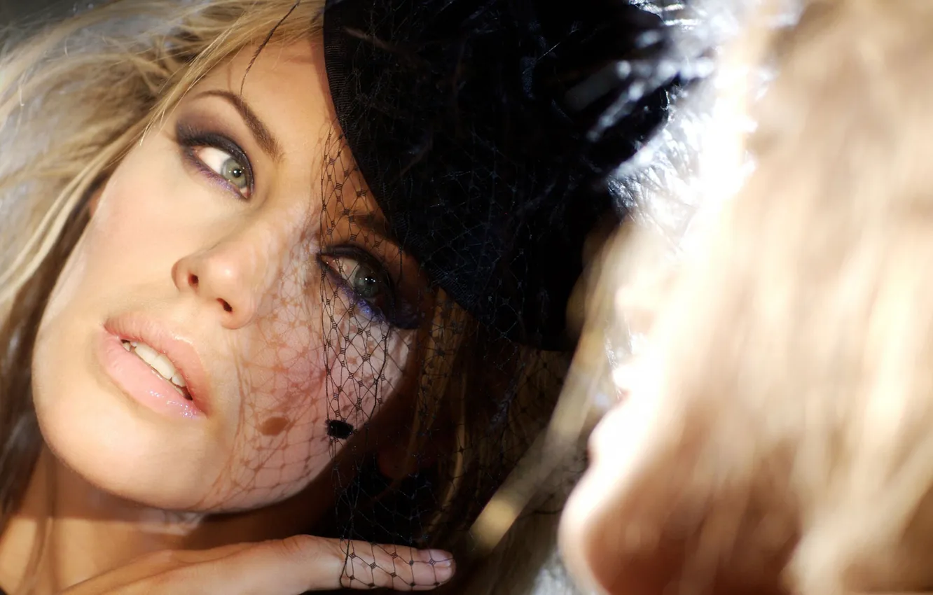 Photo wallpaper look, girl, face, blonde, beauty, Teresa De Klerk