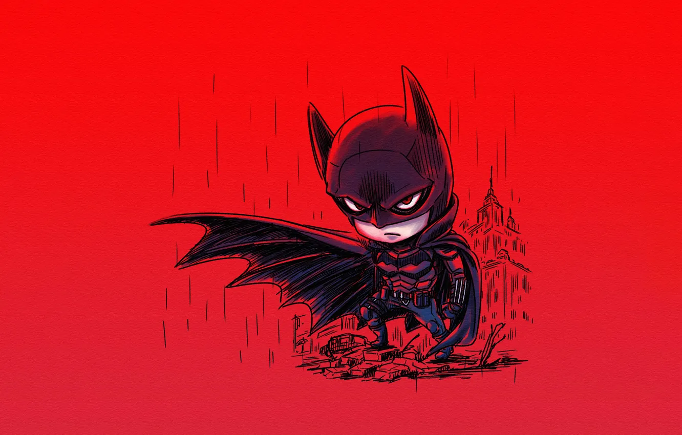 Photo wallpaper Batman, Charming, Crusade, caped