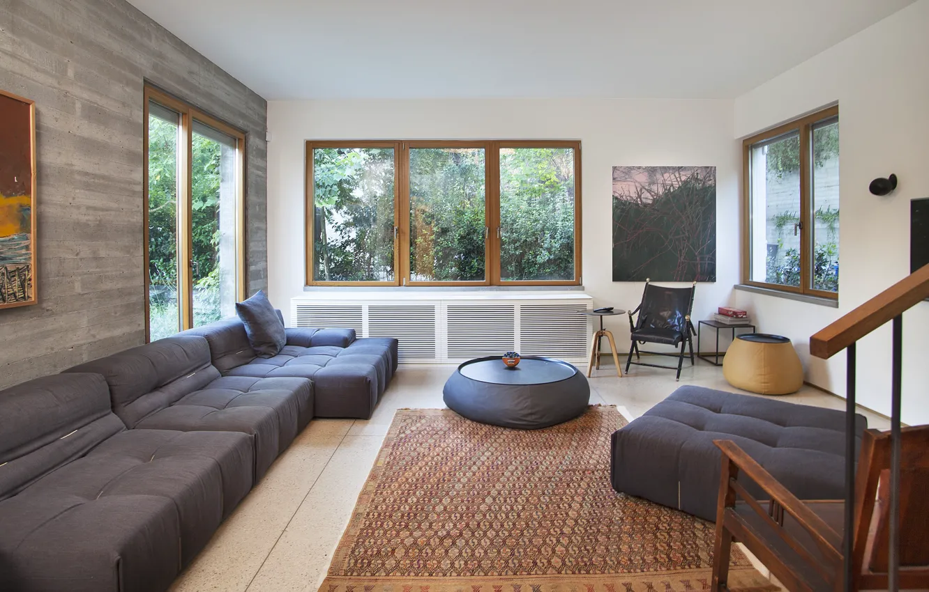 Photo wallpaper design, style, room, interior, living room, Israel, Israel, Tel Aviv