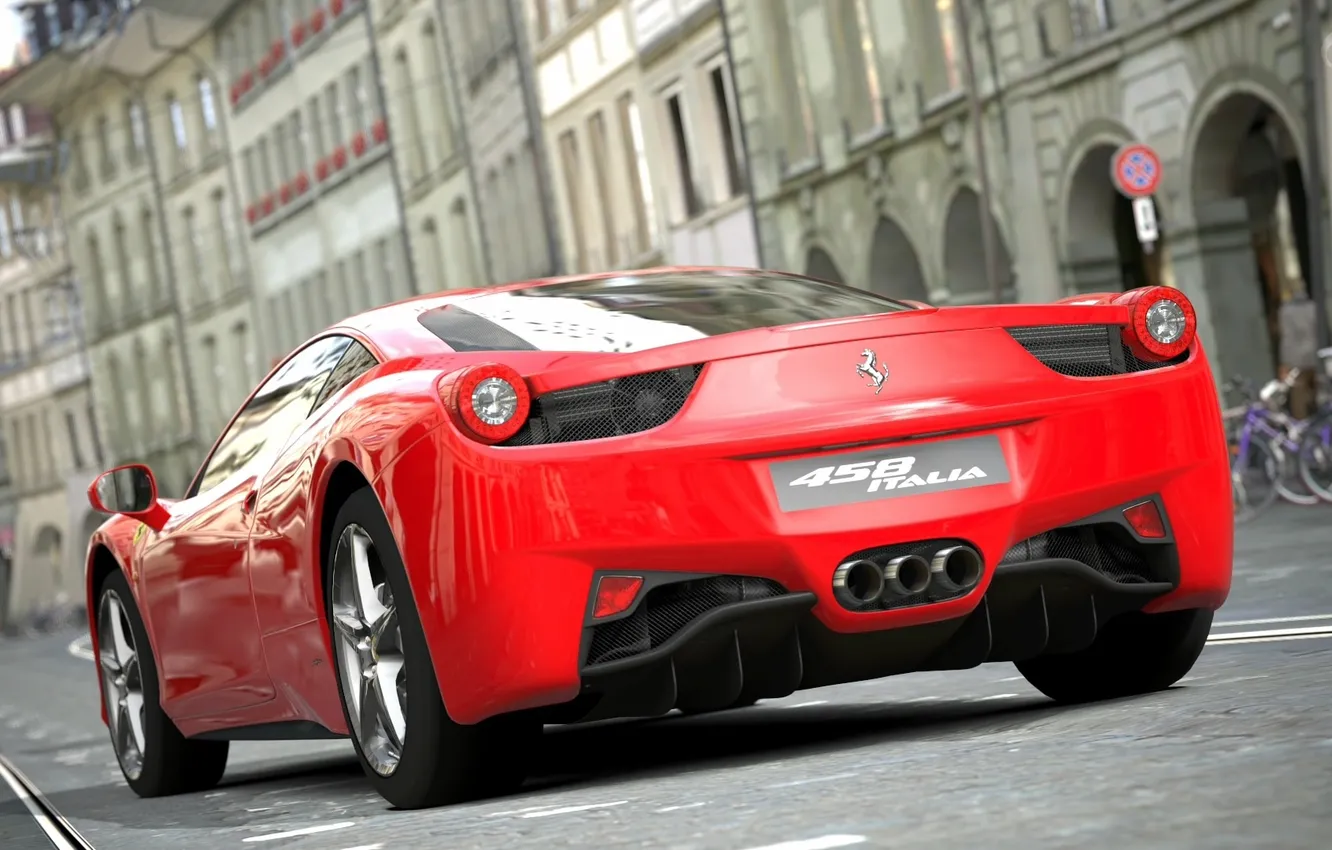 Photo wallpaper the city, ferrari458italia, GranTurismo5