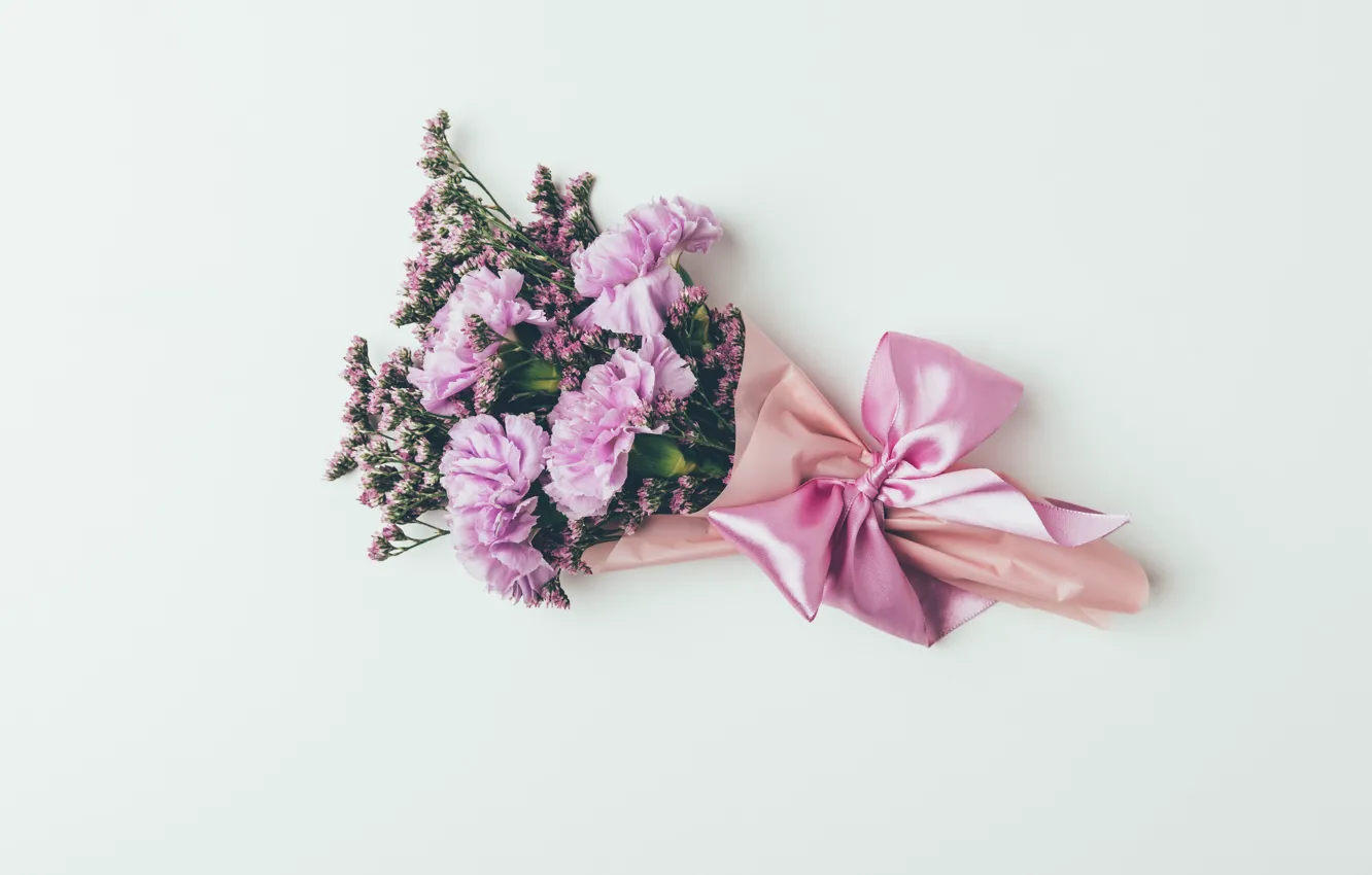 Photo wallpaper flowers, background, bouquet, tape, pink, vintage, pink, flowers