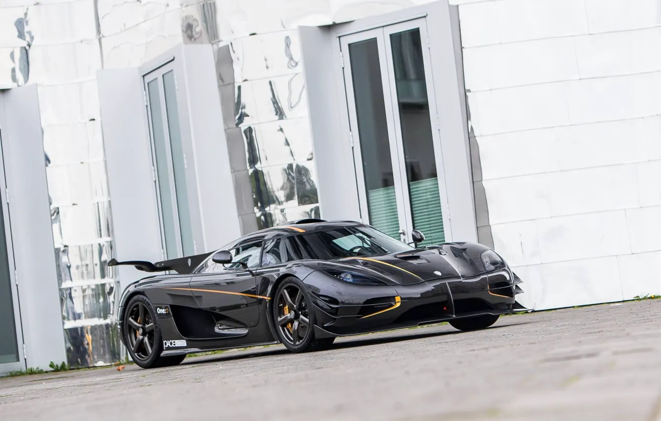 Photo wallpaper black, koenigsegg, 2015, gipercar, one1