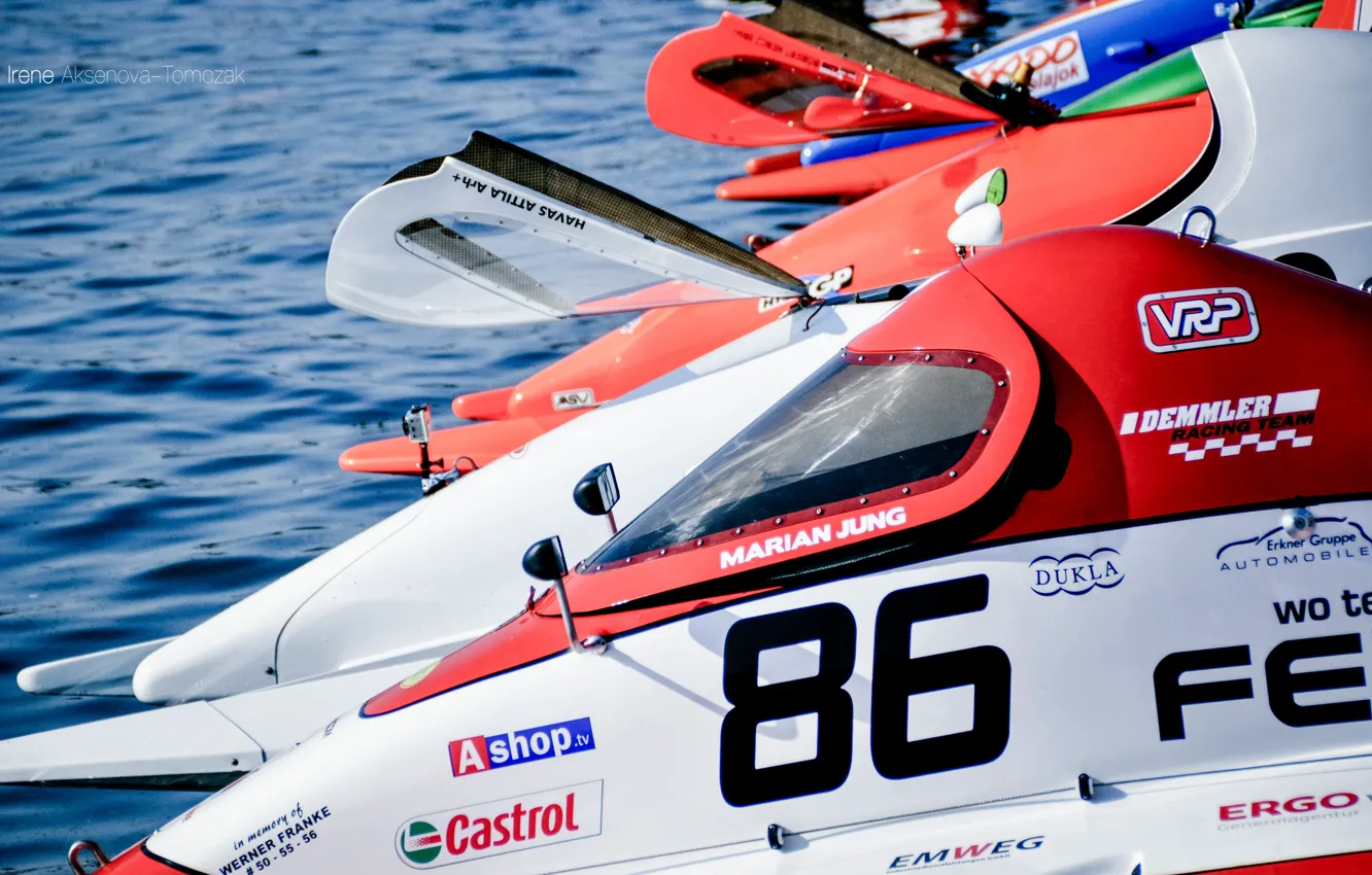Photo wallpaper race, boat, speed