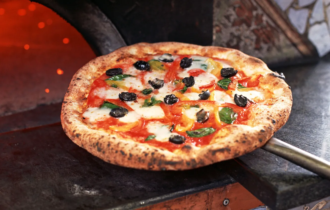 Photo wallpaper food, pizza, Italy, pizza