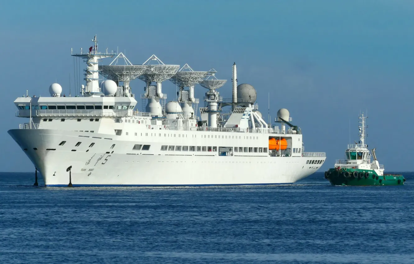 Photo wallpaper ship, China, far, space communication, Yuan Wang 5