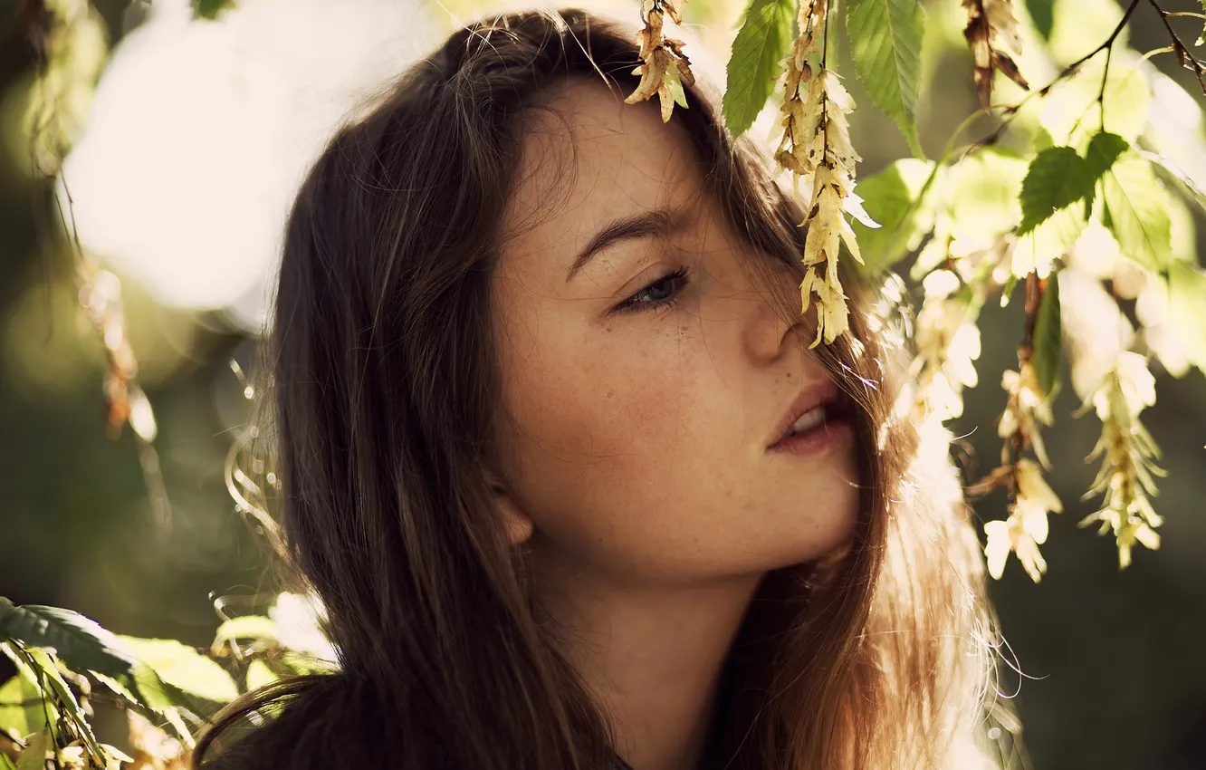 Photo wallpaper girl, mood, portrait