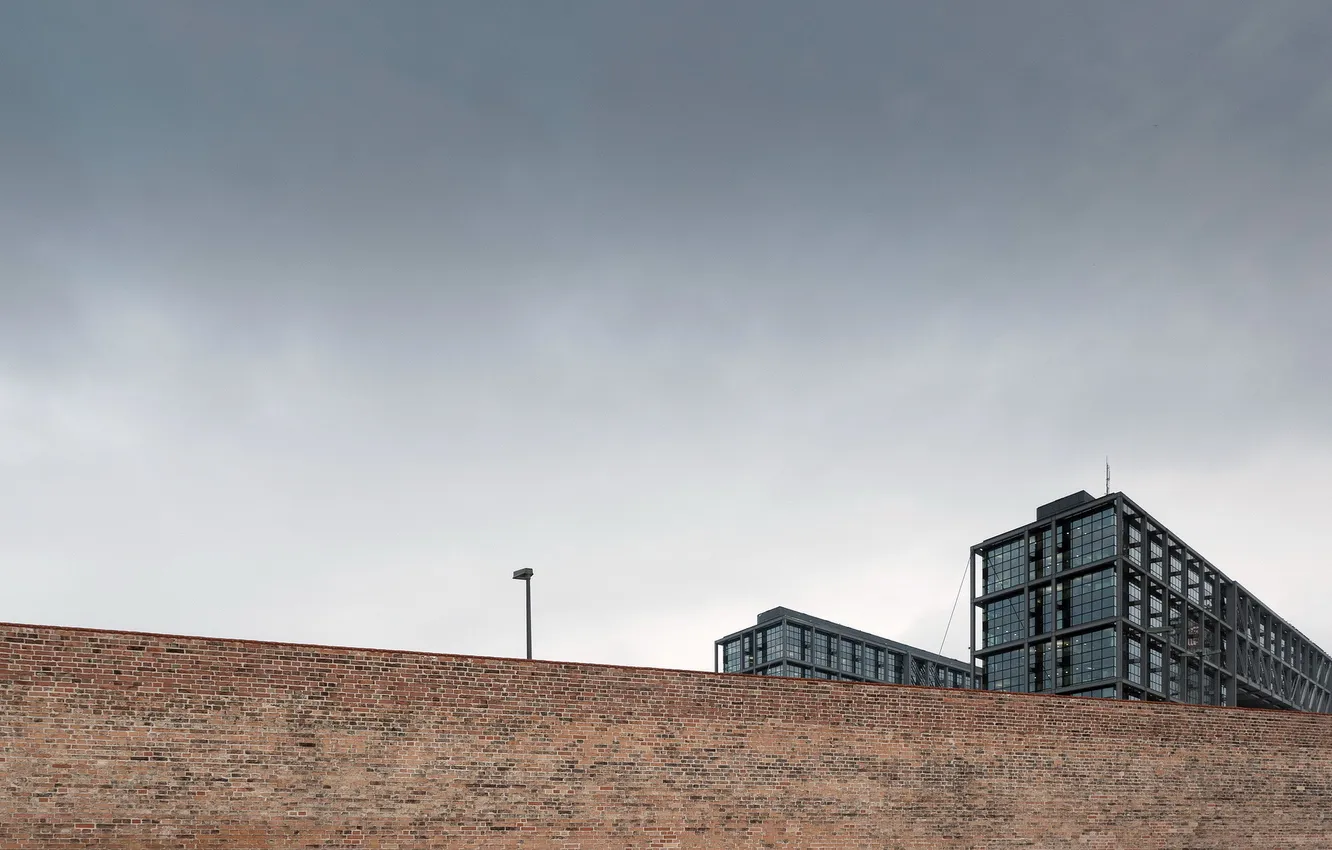 Photo wallpaper the city, the fence, home