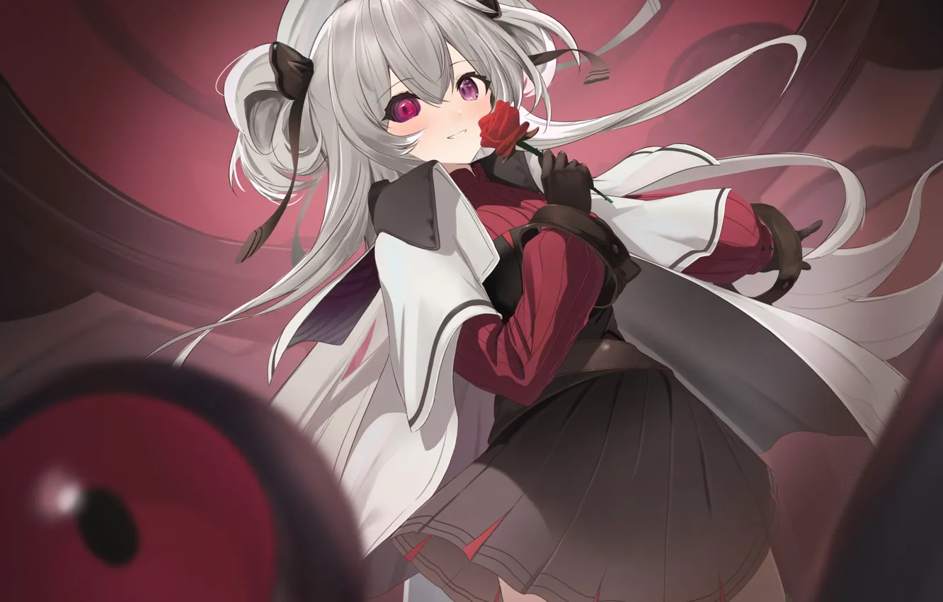 Photo wallpaper eyes, girl, roses, Alchemy Stars, Eicy