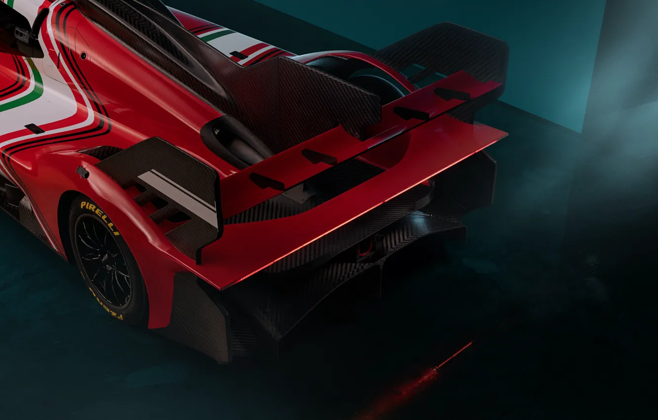 Wallpaper Ferrari, 499P, rear wing, Modified Ferrari 499P for mobile ...