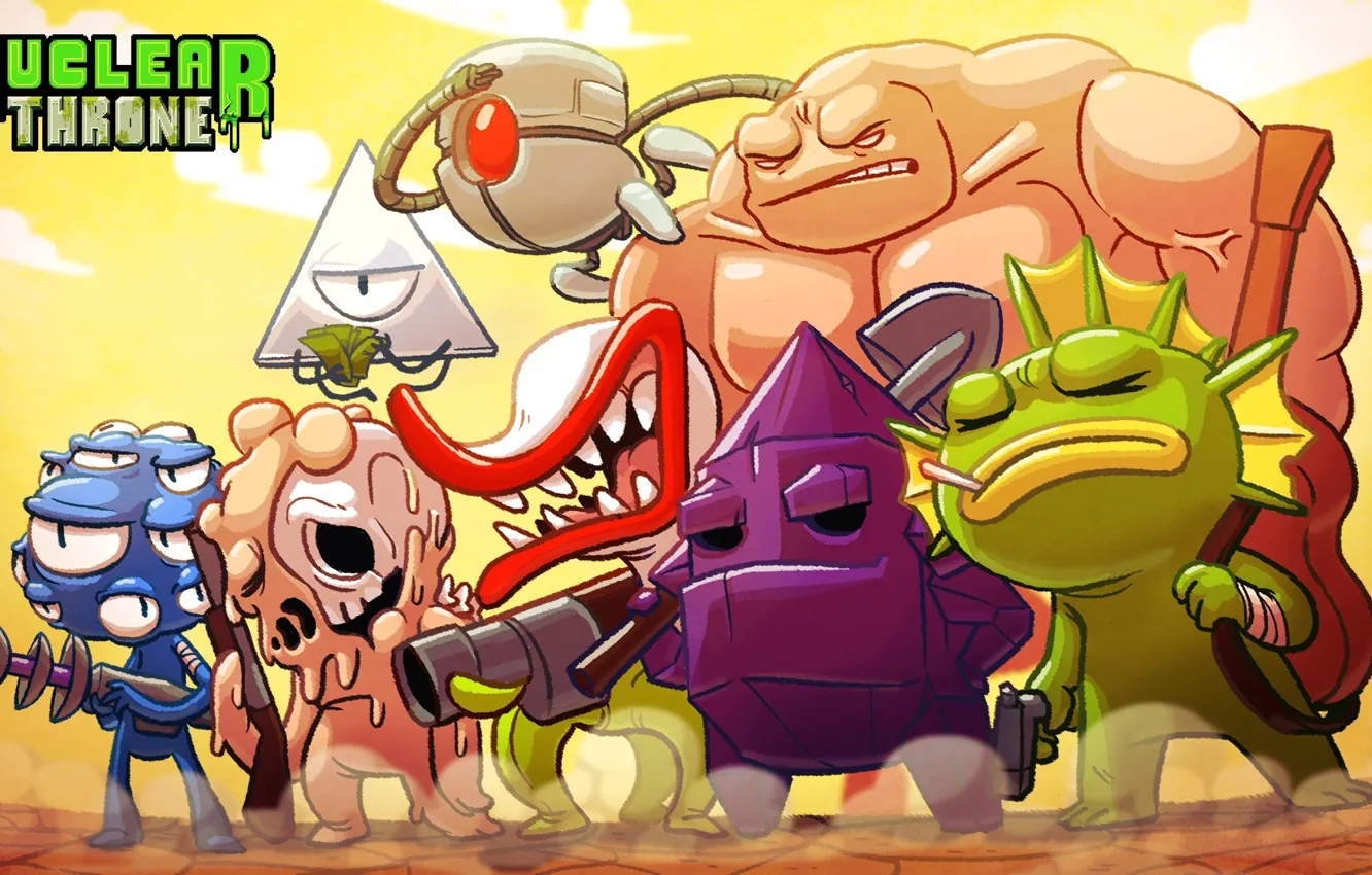 Photo wallpaper Game, Nuclear throne, Two-dimensional