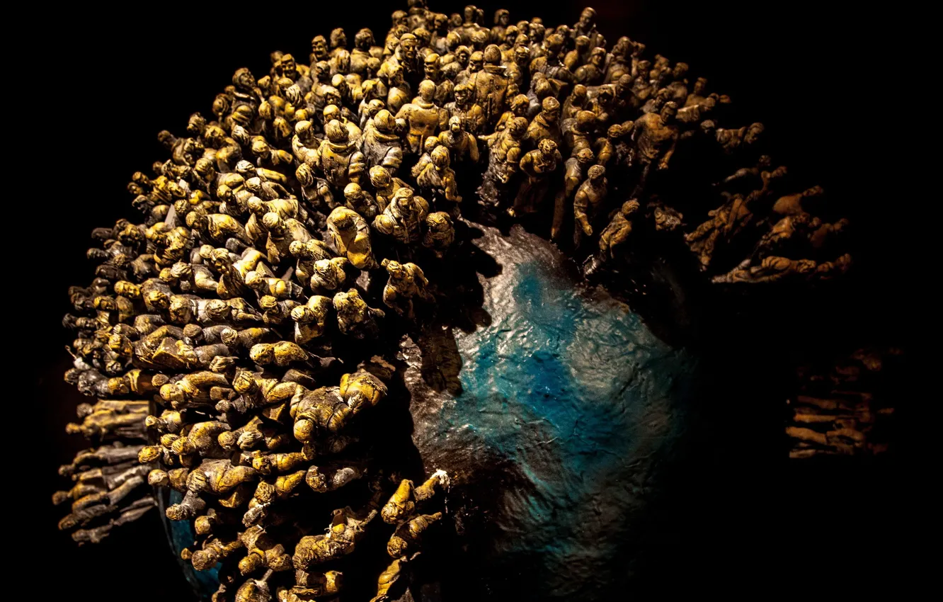 Photo wallpaper earth, people, planet