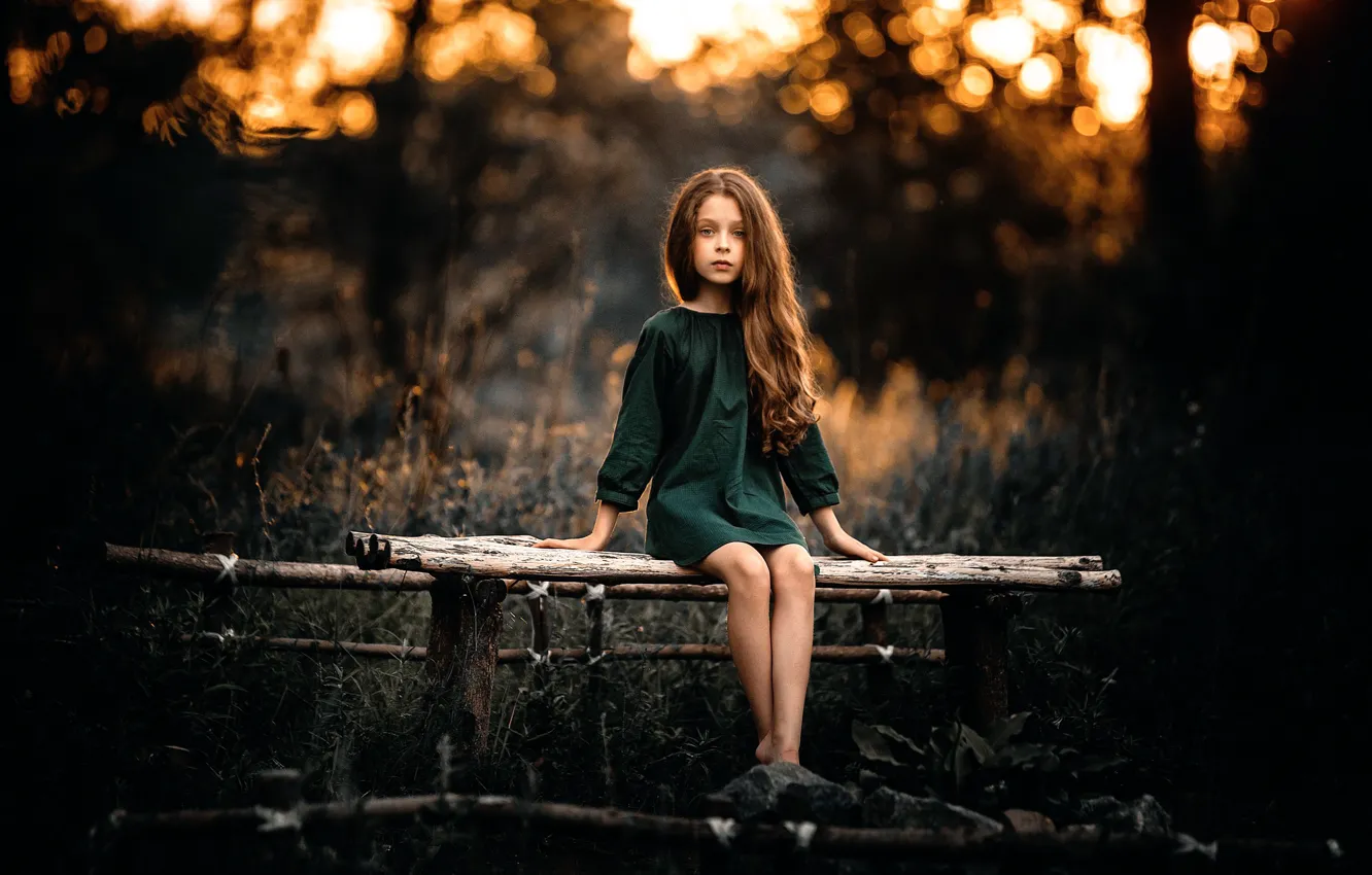Photo wallpaper look, nature, girl, the beauty, Sergey Piltnik
