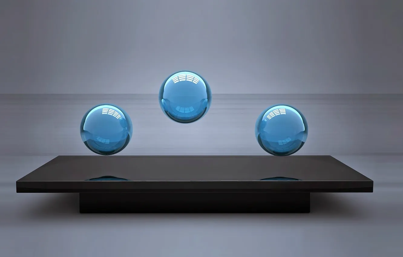 Photo wallpaper flight, balls. the game, bouncing balls