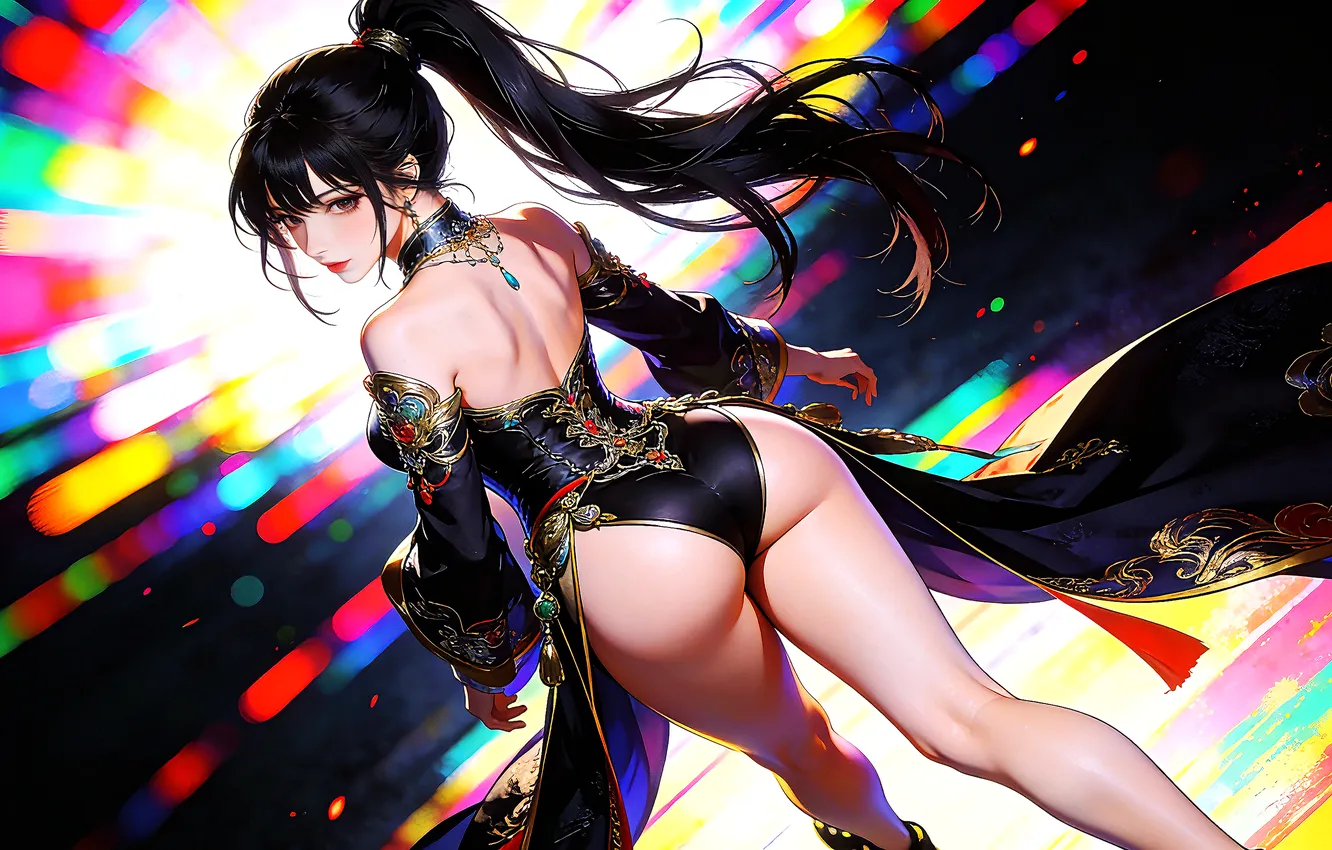 Photo wallpaper ass, legs, woman, young, beautiful, model, asian, slender