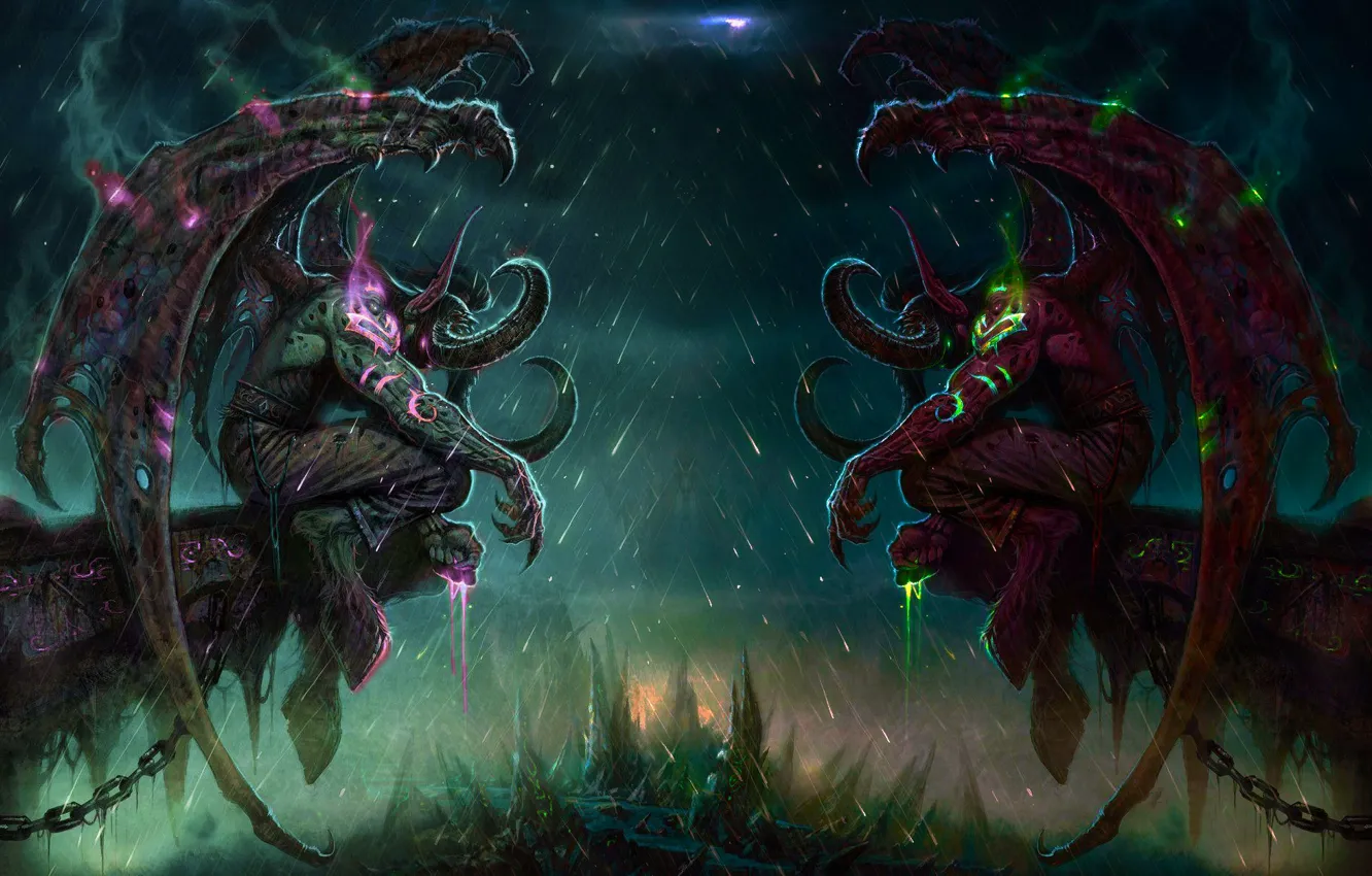 Photo wallpaper fantasy, demons, World Of Warcraft