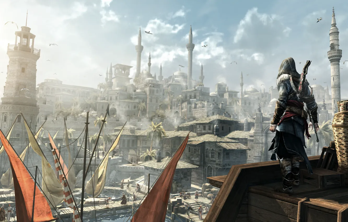 Photo wallpaper assassins creed, Ezio, revelations