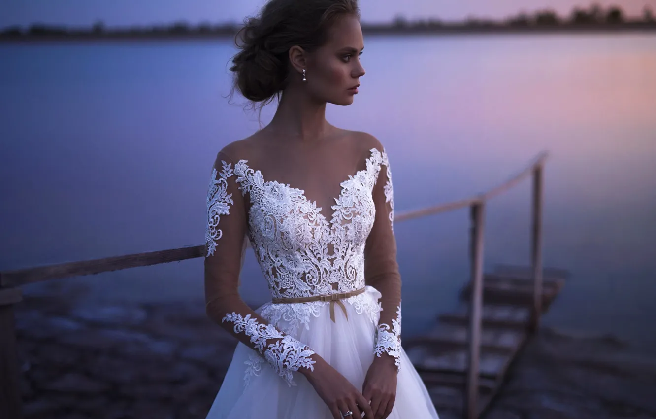 Photo wallpaper style, model, the bride