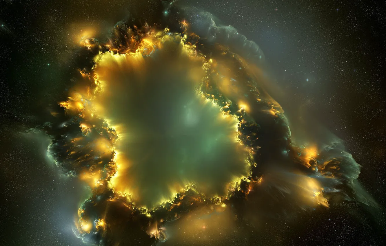 Photo wallpaper stars, the explosion, the universe, color