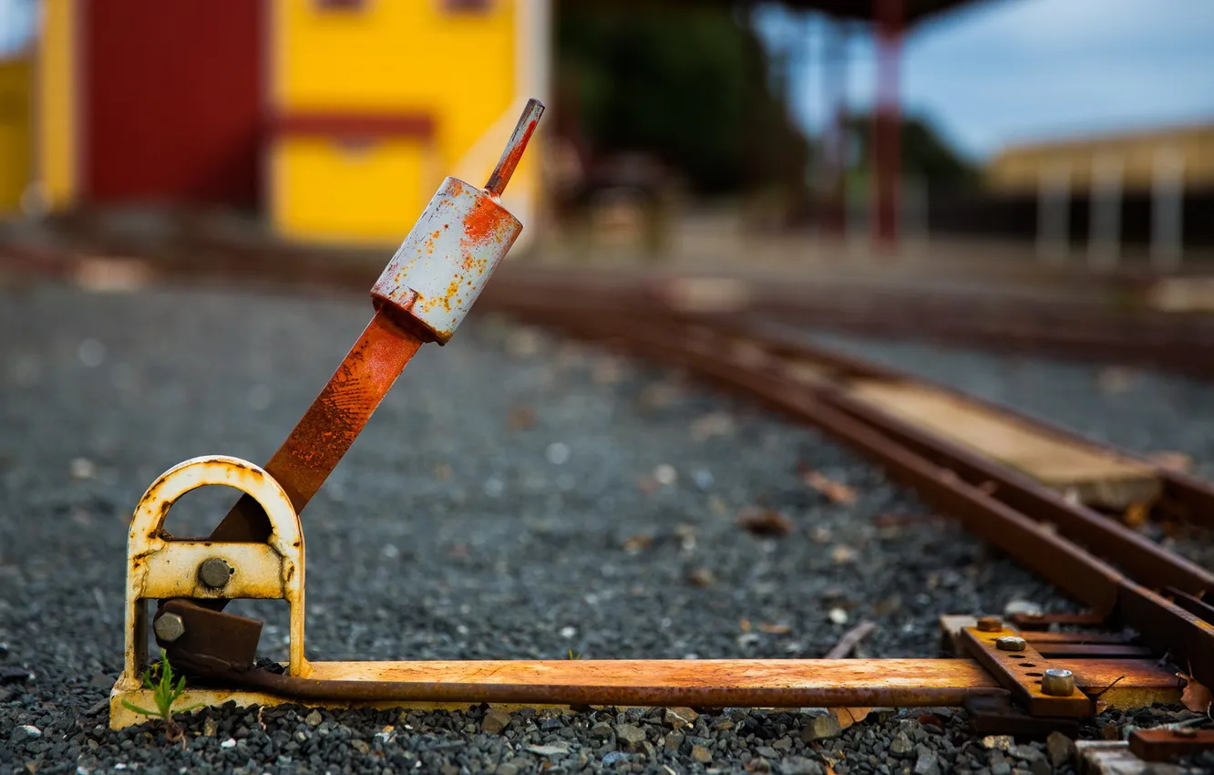 Photo wallpaper background, arrows, railroad