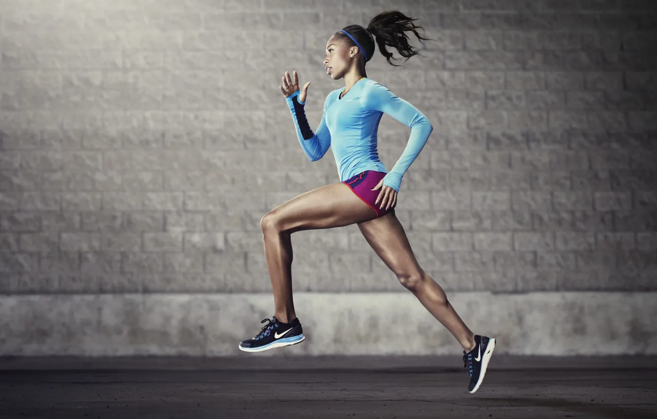 Photo wallpaper sport, running, nike, run, athletics