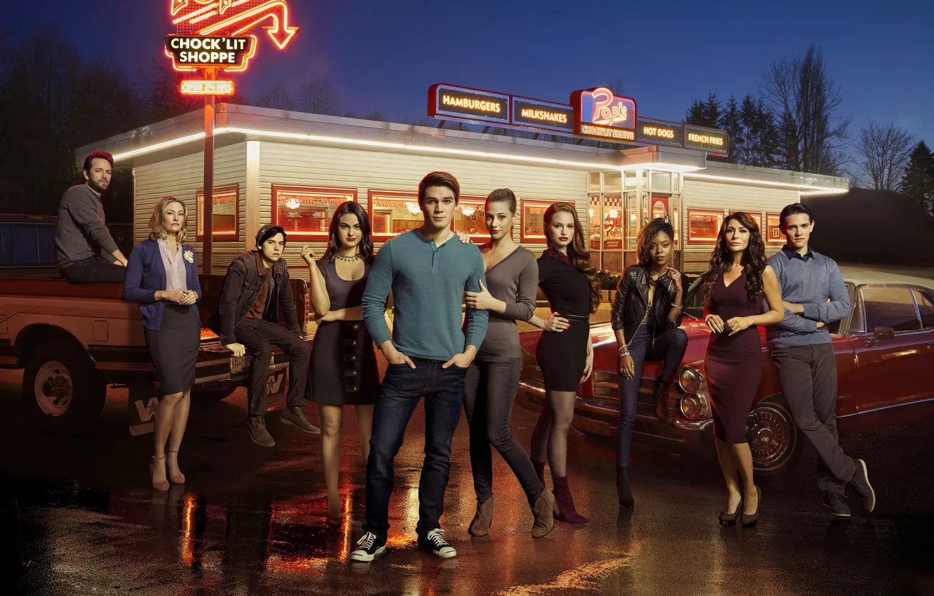 Photo wallpaper the series, Riverdale, Camila Mendes, Paradise Fitzgerald, Cole Sprouse, Lili Reinhart, Riverdale