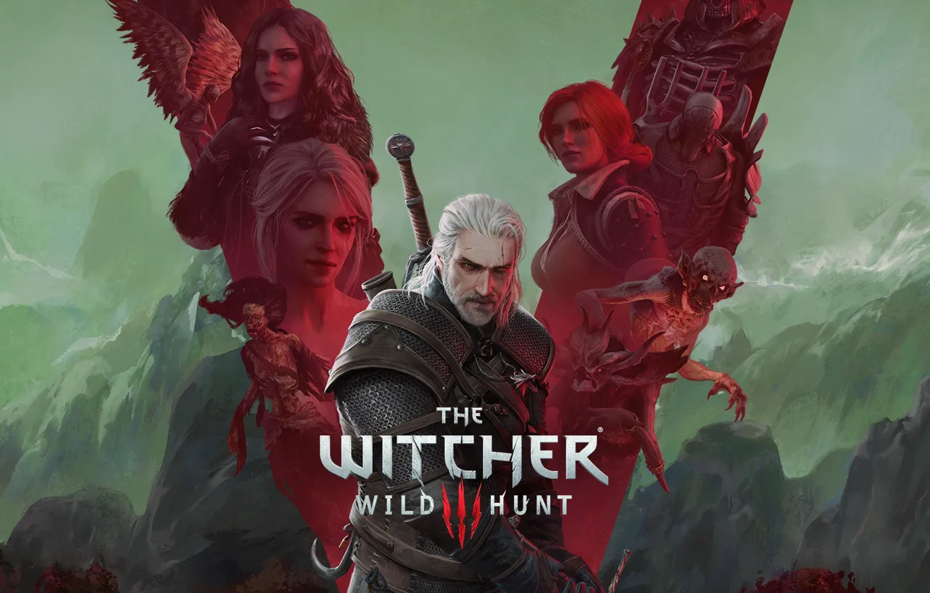 Photo wallpaper game, the Witcher, games, rpg, Geralt, Triss, geralt, anniversary