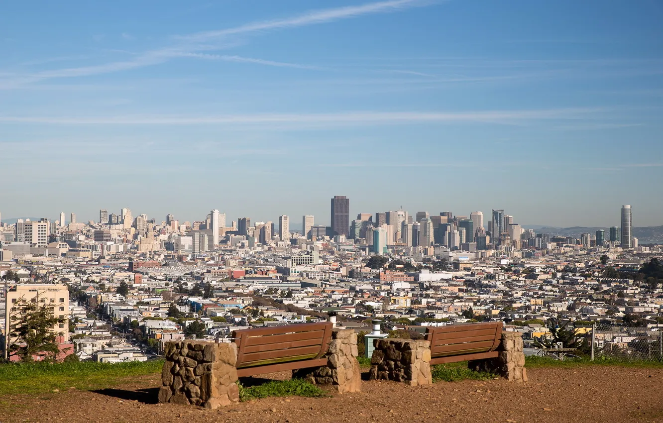 Photo wallpaper United States, California, San Francisco, Bernal Heights