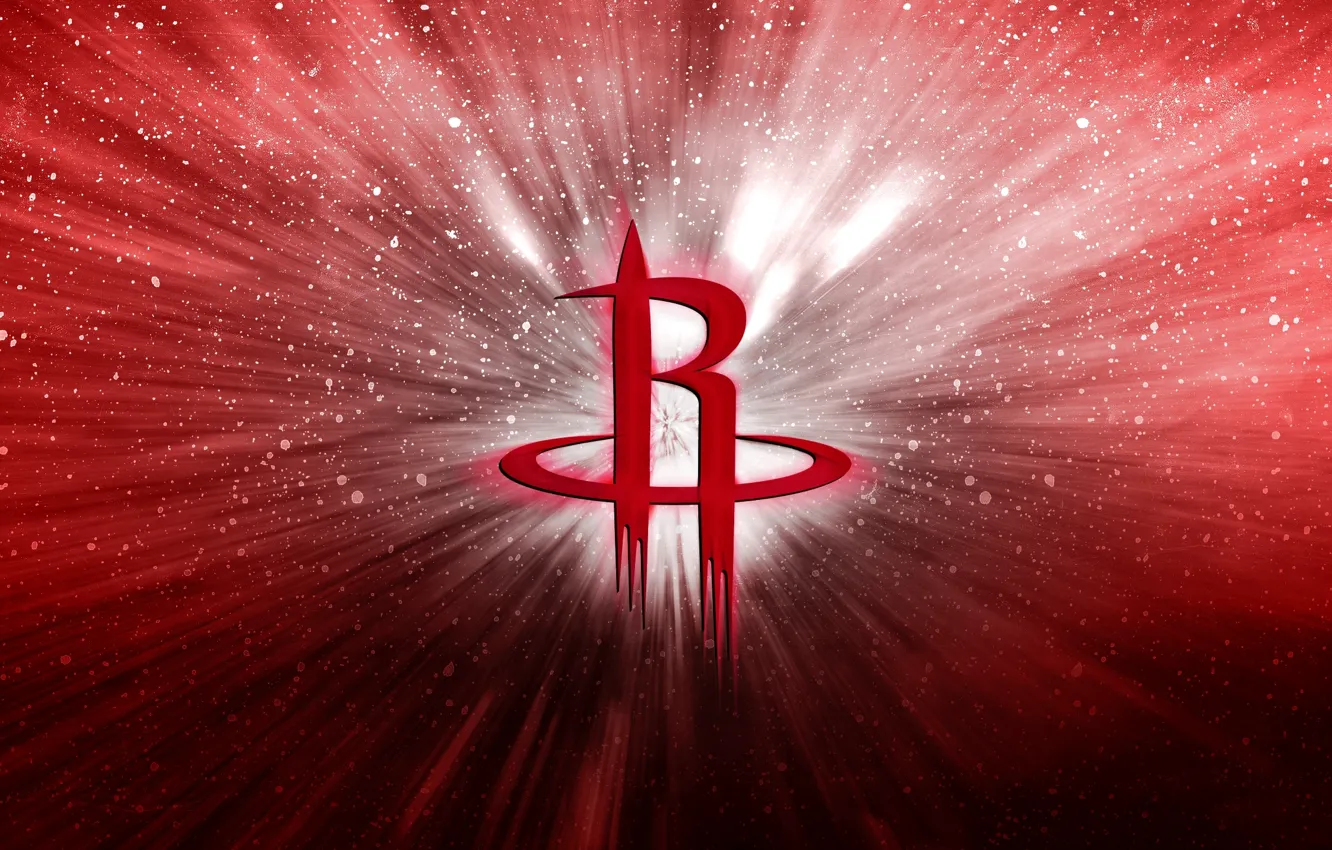 Photo wallpaper Basketball, Background, Logo, Missiles, NBA, Houston Rockets, Houston