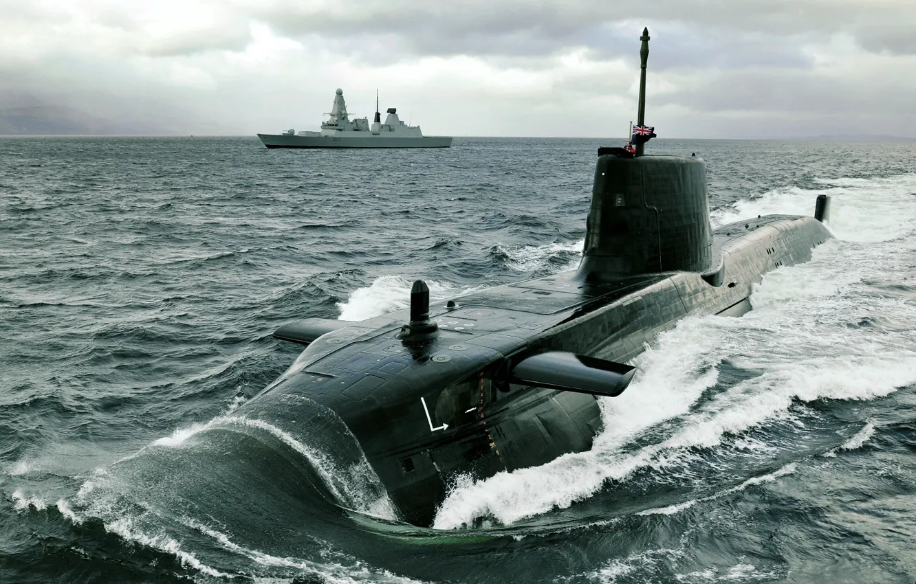 Photo wallpaper submarine, atomic, The Royal Navy, Astute