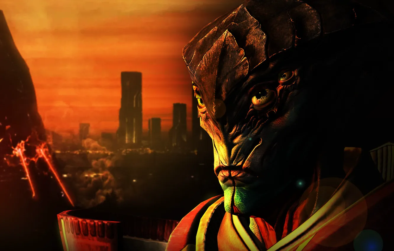 Photo wallpaper mass effect, Reaper, AVIC