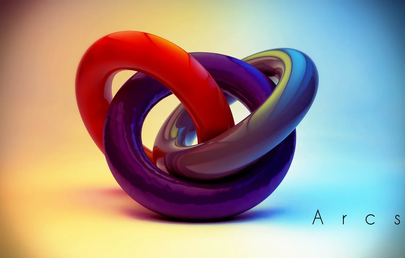 Photo wallpaper colors, colorful, abstract, rendering, digital art, geometry, Arcs