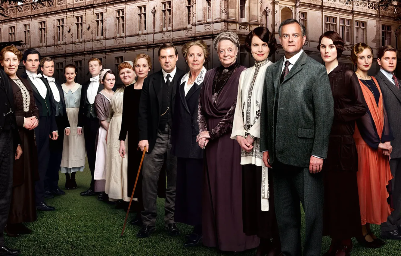 Photo wallpaper collage, actor, the series, drama, characters, Downton Abbey