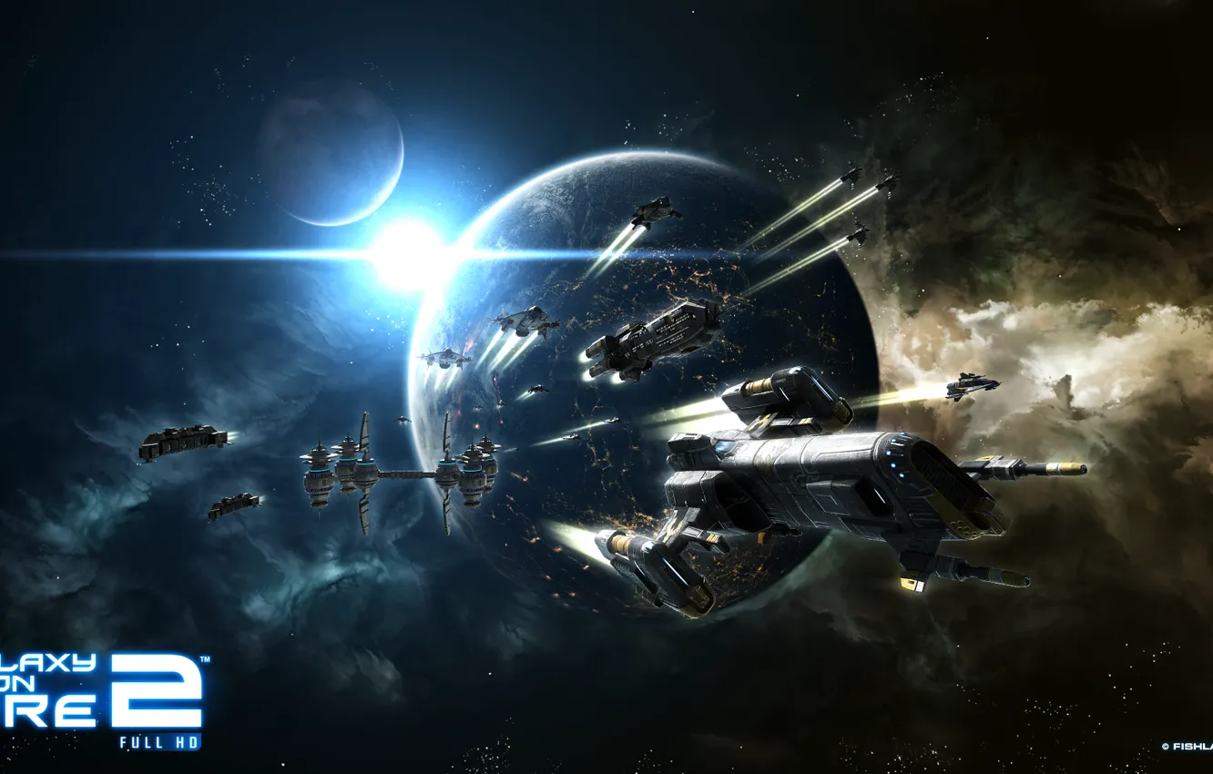 Photo wallpaper space, science, fighter, space, fighter, shooter, shooter, simulator