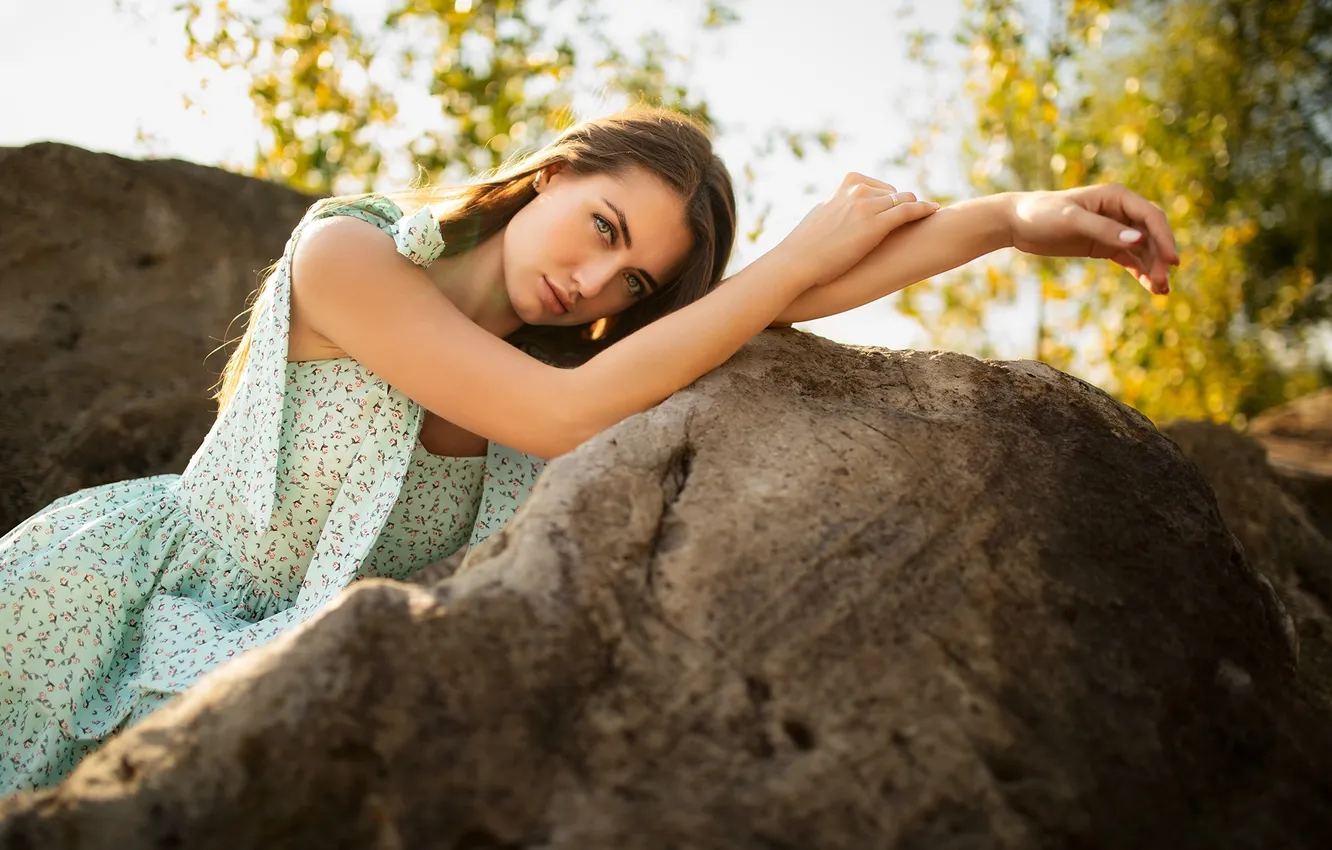Photo wallpaper girl, sweetheart, model, Nature, Wallpaper, brown hair, Beauty, beautiful