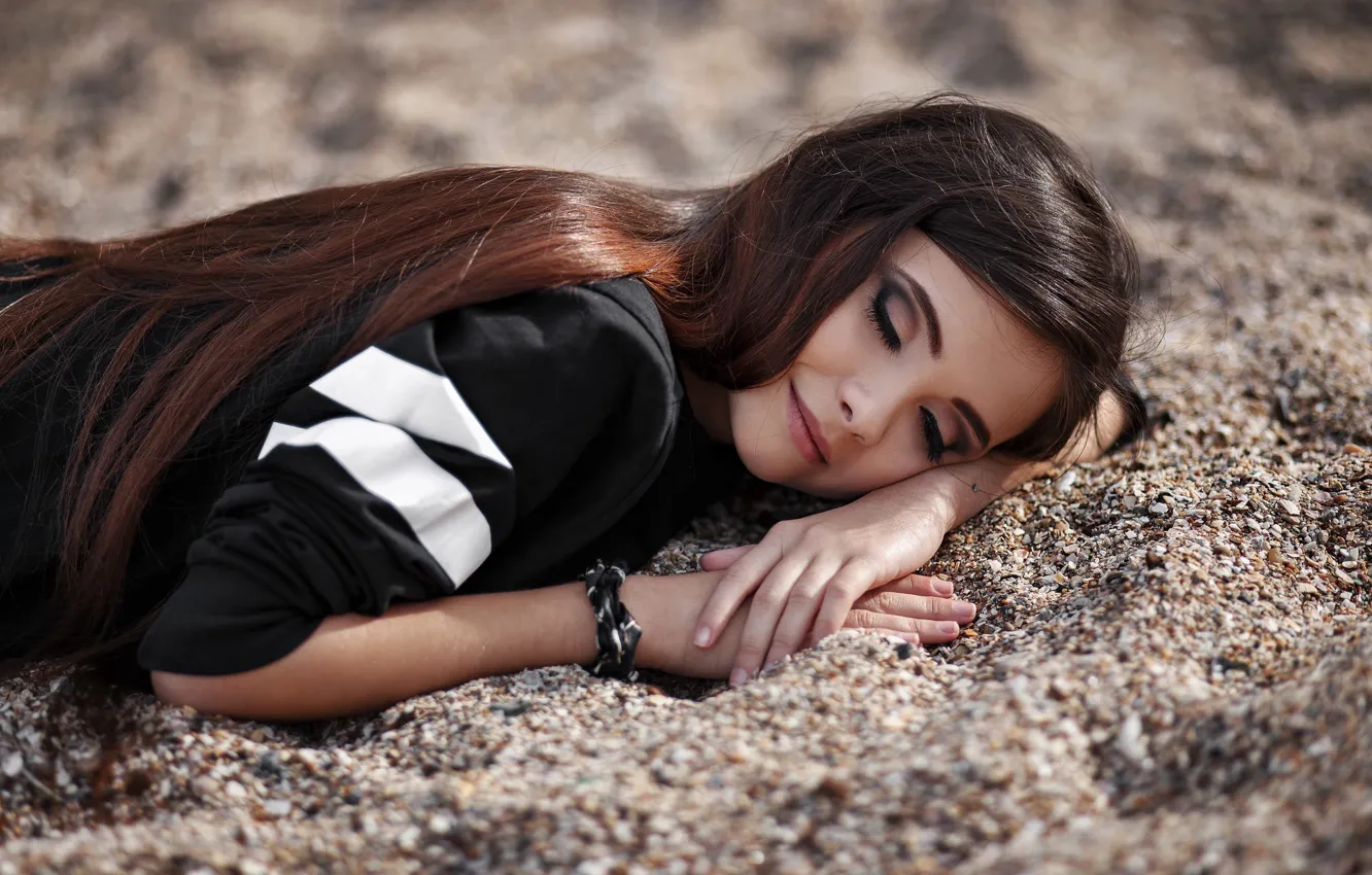 Photo wallpaper girl, joy, face, smile, earth, sweetheart, model, portrait